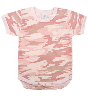 foto Body dětské BABY PINK CAMO